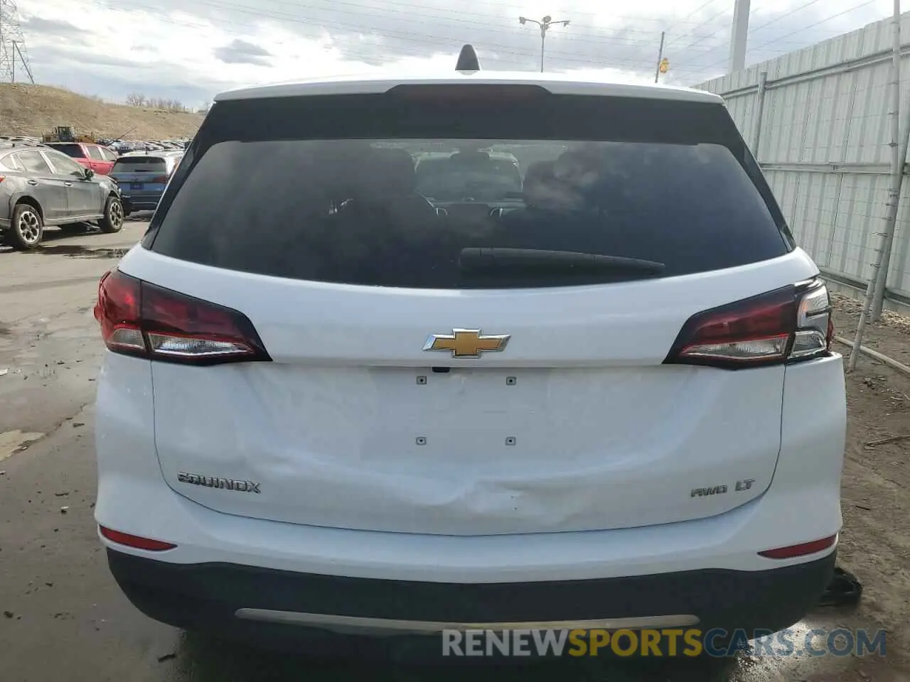 6 fotografías del automóvil dañado 2GNAXTEV9N6107317 CHEVROLET EQUINOX 2022