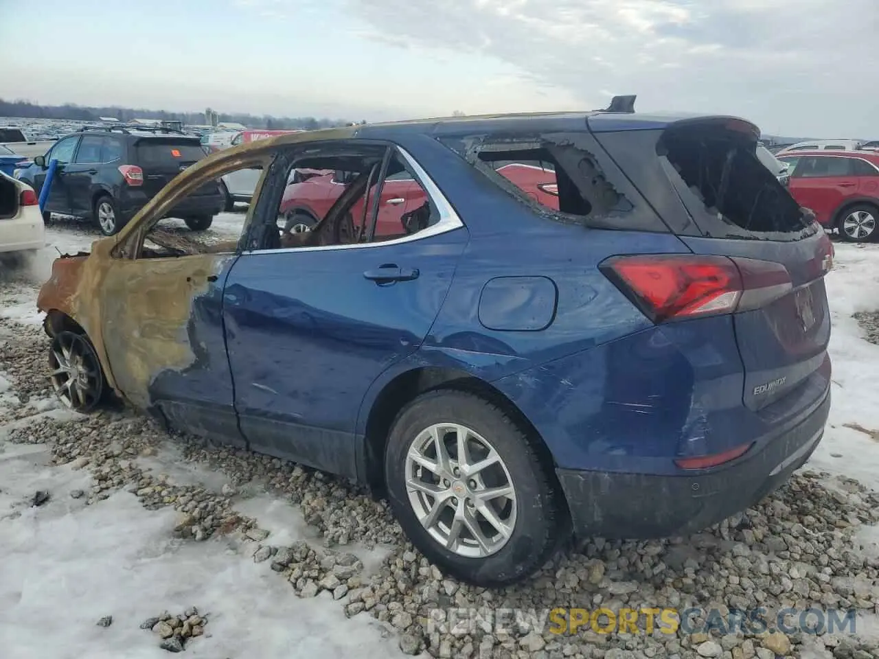 2 fotografías del automóvil dañado 2GNAXUEV3N6123390 CHEVROLET EQUINOX 2022
