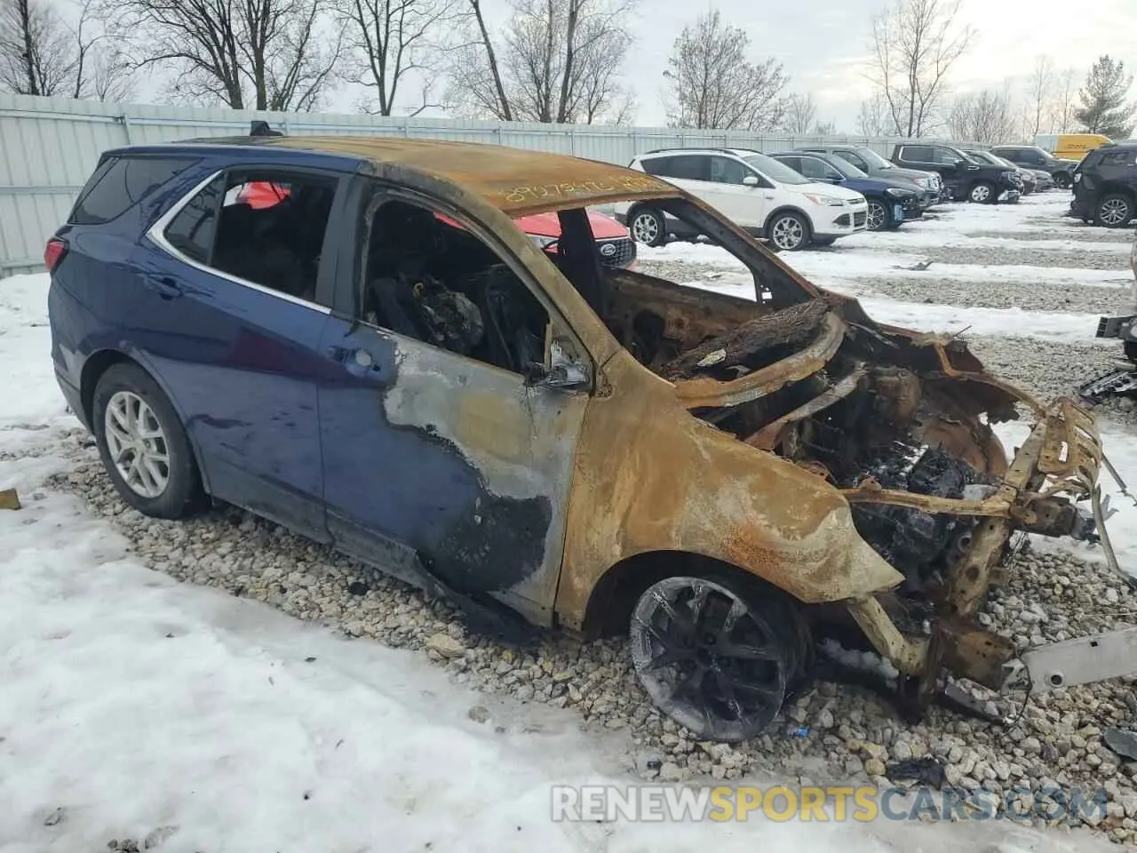 4 fotografías del automóvil dañado 2GNAXUEV3N6123390 CHEVROLET EQUINOX 2022