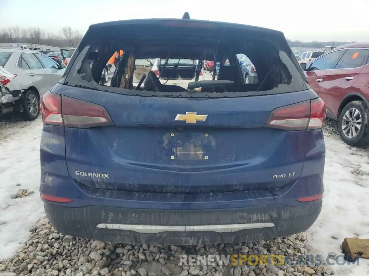 6 fotografías del automóvil dañado 2GNAXUEV3N6123390 CHEVROLET EQUINOX 2022