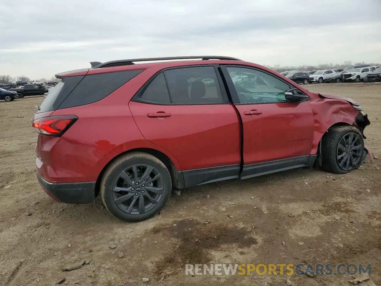 3 fotografías del automóvil dañado 2GNAXWEV0N6107630 CHEVROLET EQUINOX 2022