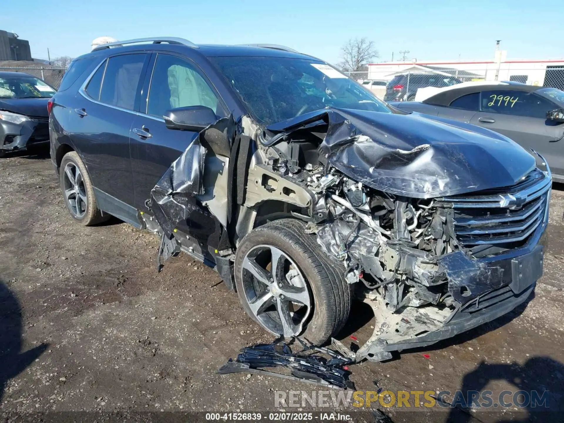 1 fotografías del automóvil dañado 2GNAXXEV0N6122490 CHEVROLET EQUINOX 2022