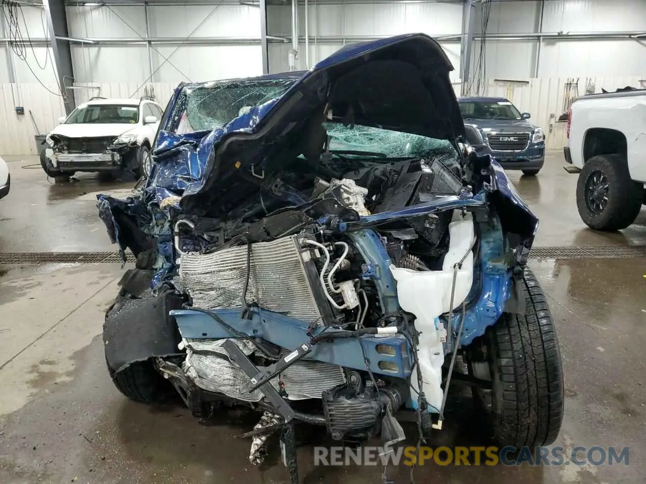 5 fotografías del automóvil dañado 3GNAXHEV0NS211581 CHEVROLET EQUINOX 2022
