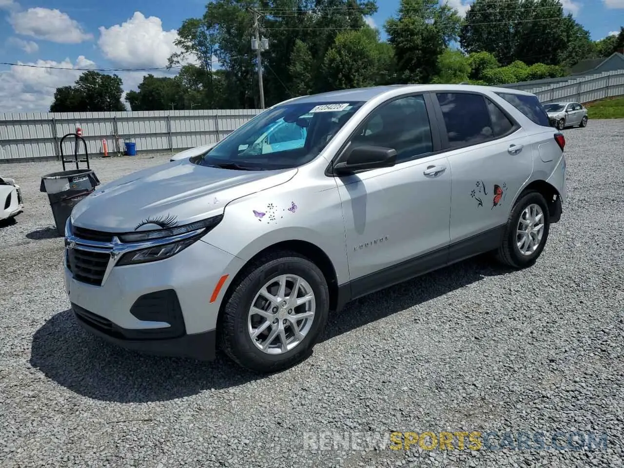 1 fotografías del automóvil dañado 3GNAXHEV1NS173584 CHEVROLET EQUINOX 2022