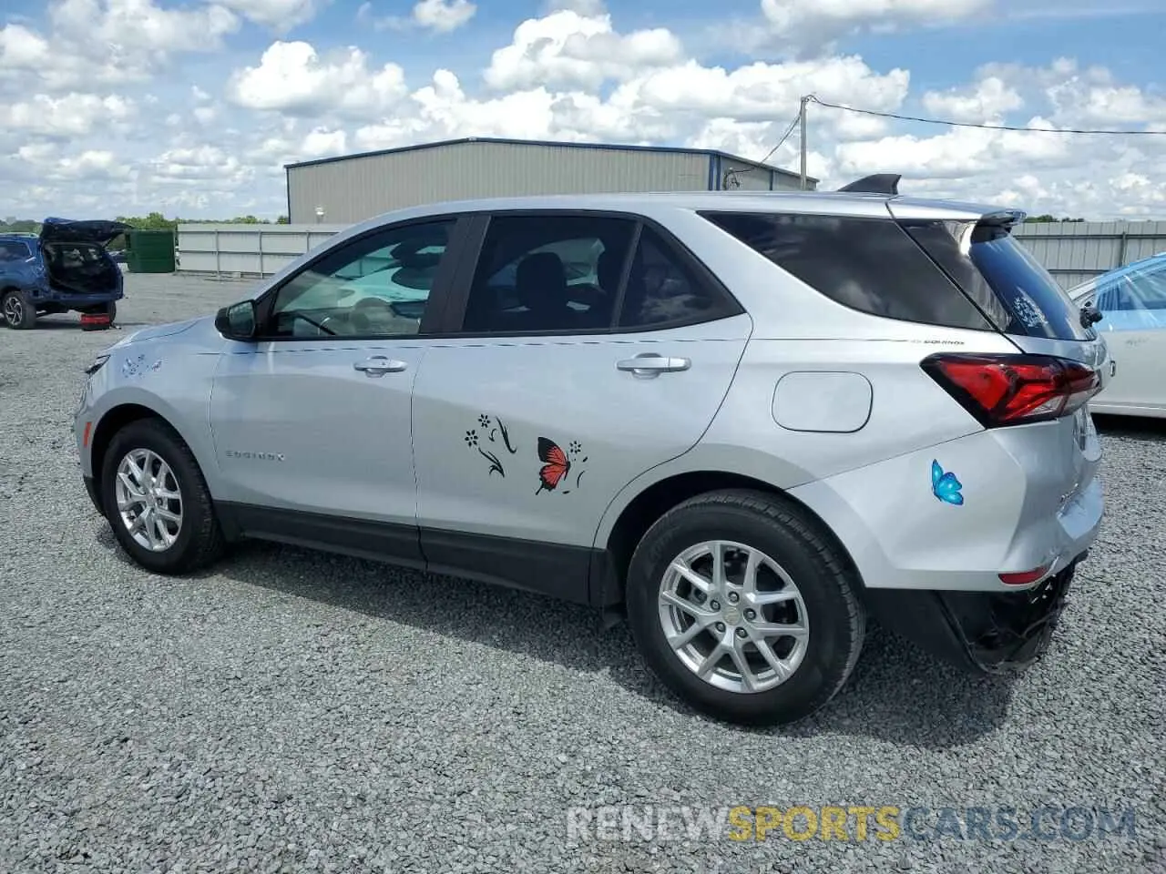 2 fotografías del automóvil dañado 3GNAXHEV1NS173584 CHEVROLET EQUINOX 2022