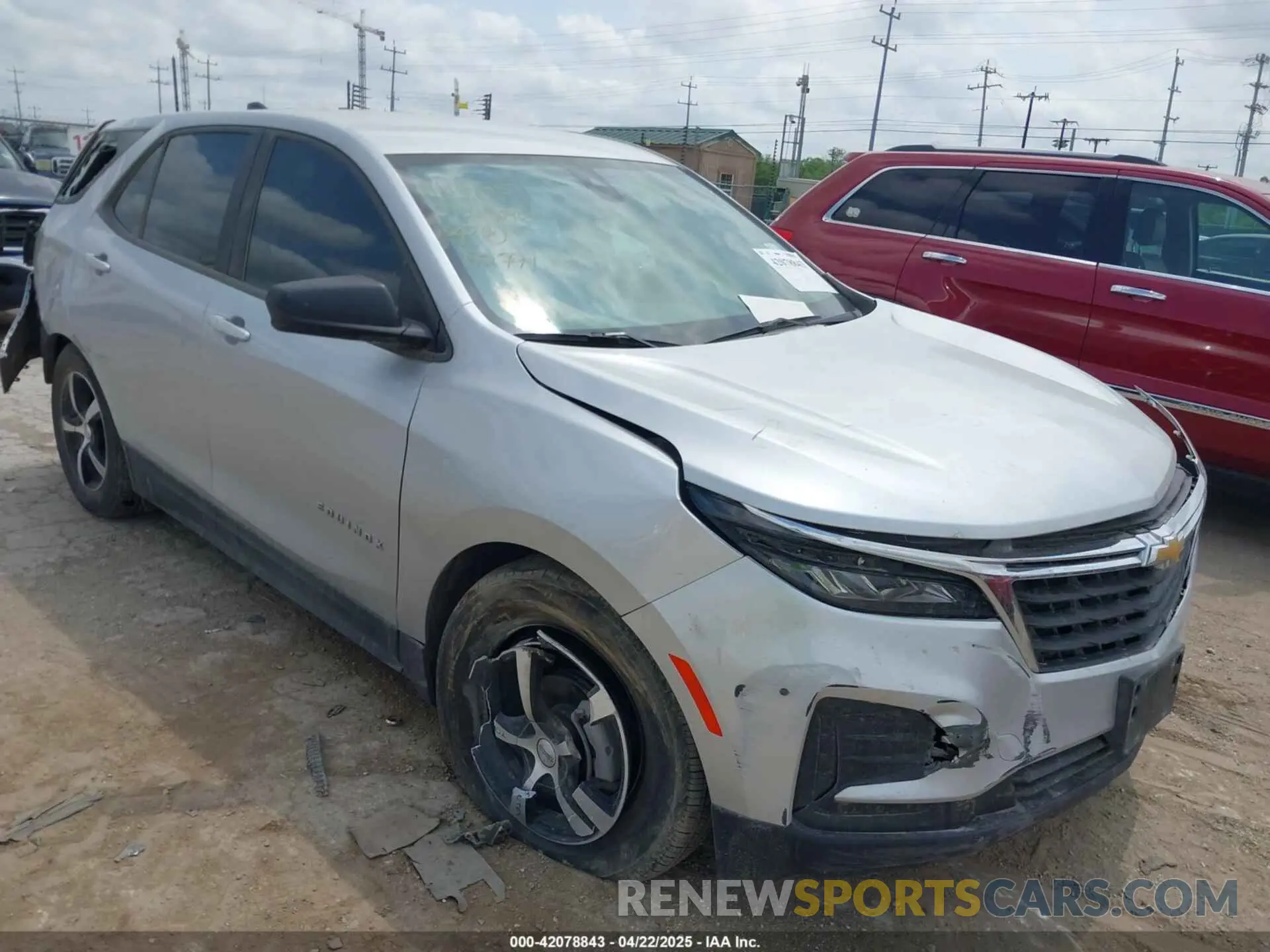 1 fotografías del automóvil dañado 3GNAXHEV2NS192791 CHEVROLET EQUINOX 2022