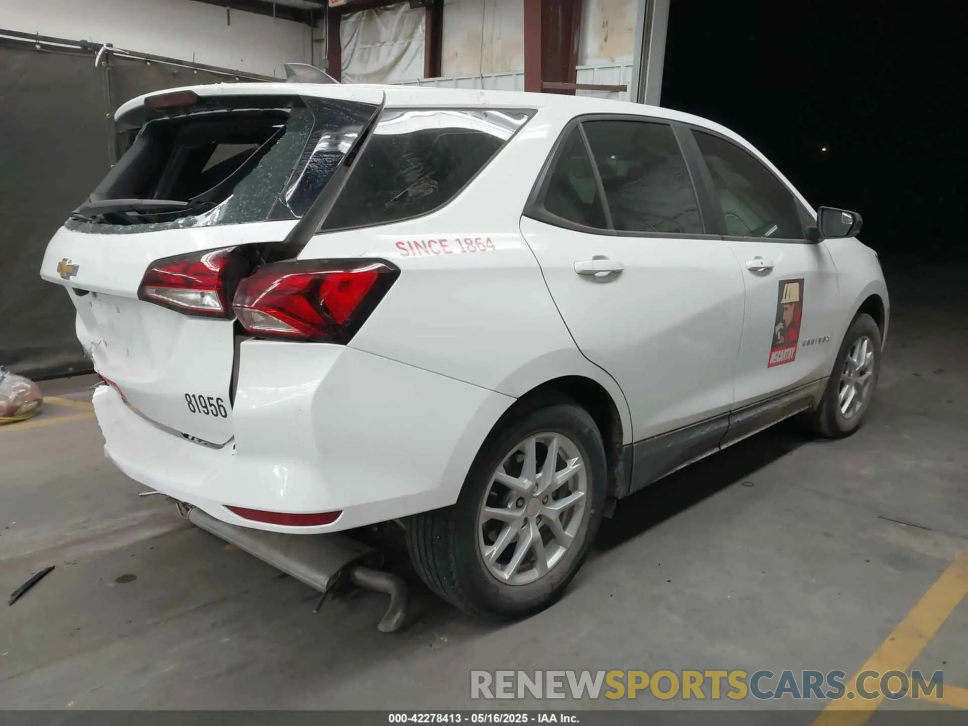 4 fotografías del automóvil dañado 3GNAXHEV7NS157437 CHEVROLET EQUINOX 2022