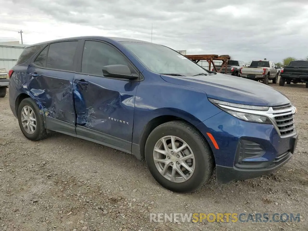 4 fotografías del automóvil dañado 3GNAXHEV7NS170477 CHEVROLET EQUINOX 2022