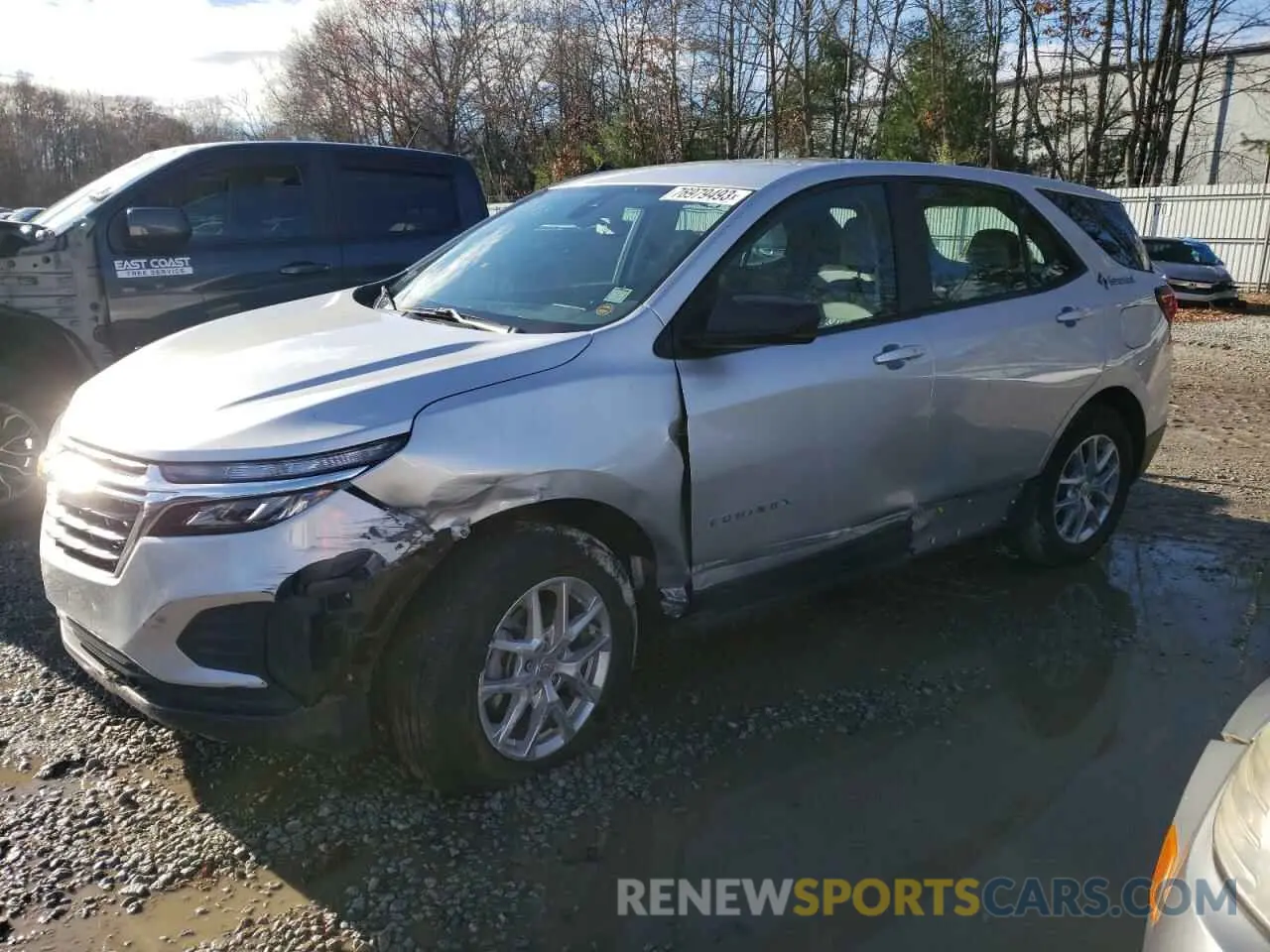 1 fotografías del automóvil dañado 3GNAXHEV8NS148066 CHEVROLET EQUINOX 2022