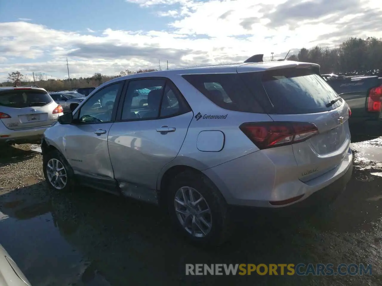 2 fotografías del automóvil dañado 3GNAXHEV8NS148066 CHEVROLET EQUINOX 2022