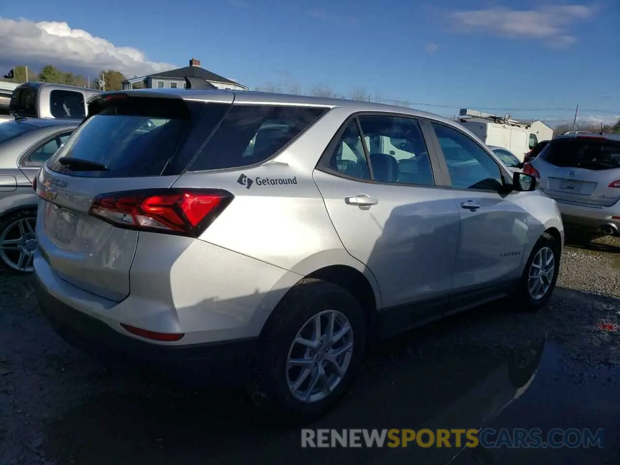 3 fotografías del automóvil dañado 3GNAXHEV8NS148066 CHEVROLET EQUINOX 2022