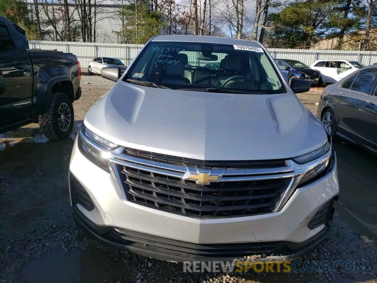 5 fotografías del automóvil dañado 3GNAXHEV8NS148066 CHEVROLET EQUINOX 2022