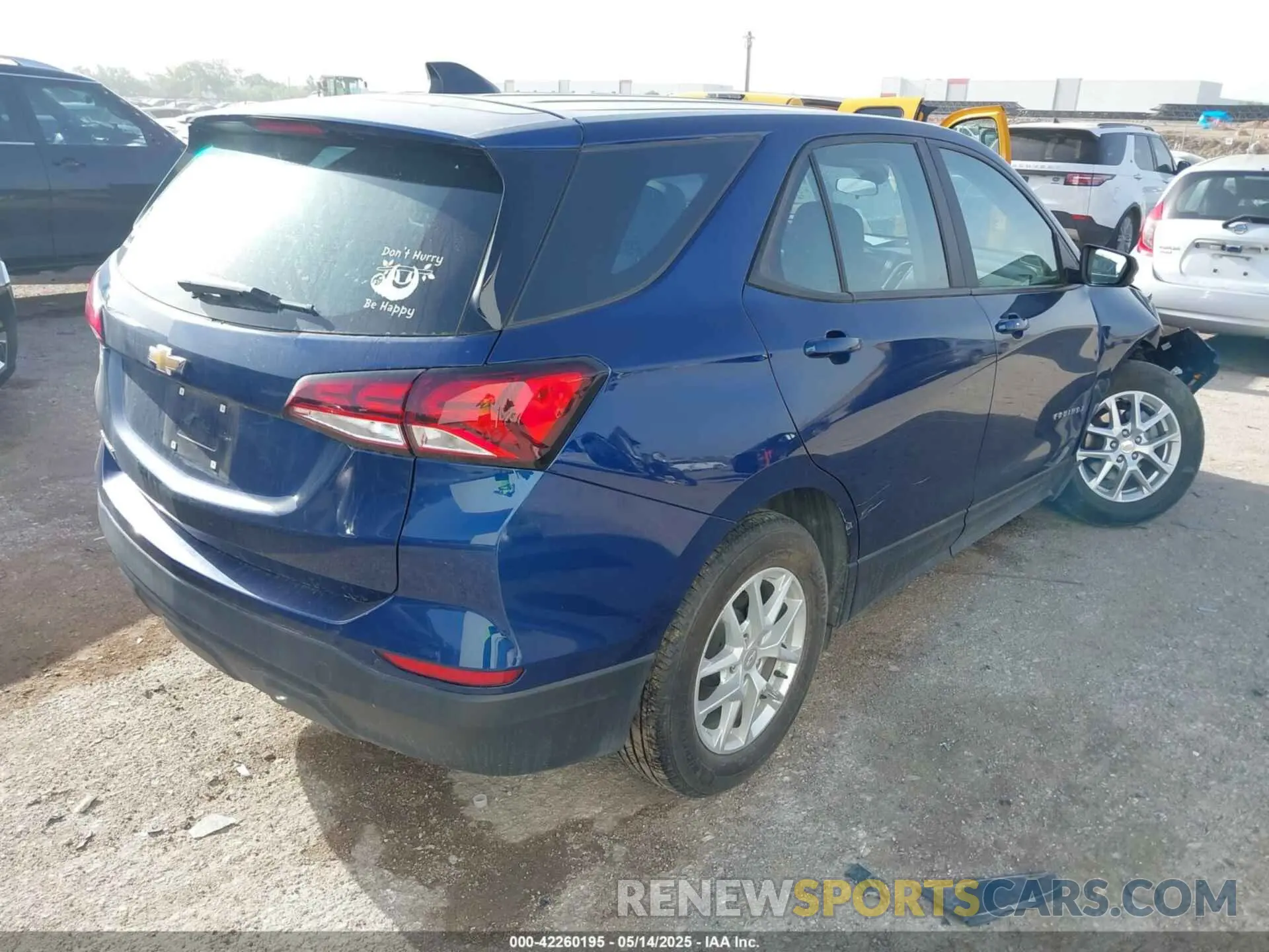 4 fotografías del automóvil dañado 3GNAXHEV8NS245316 CHEVROLET EQUINOX 2022