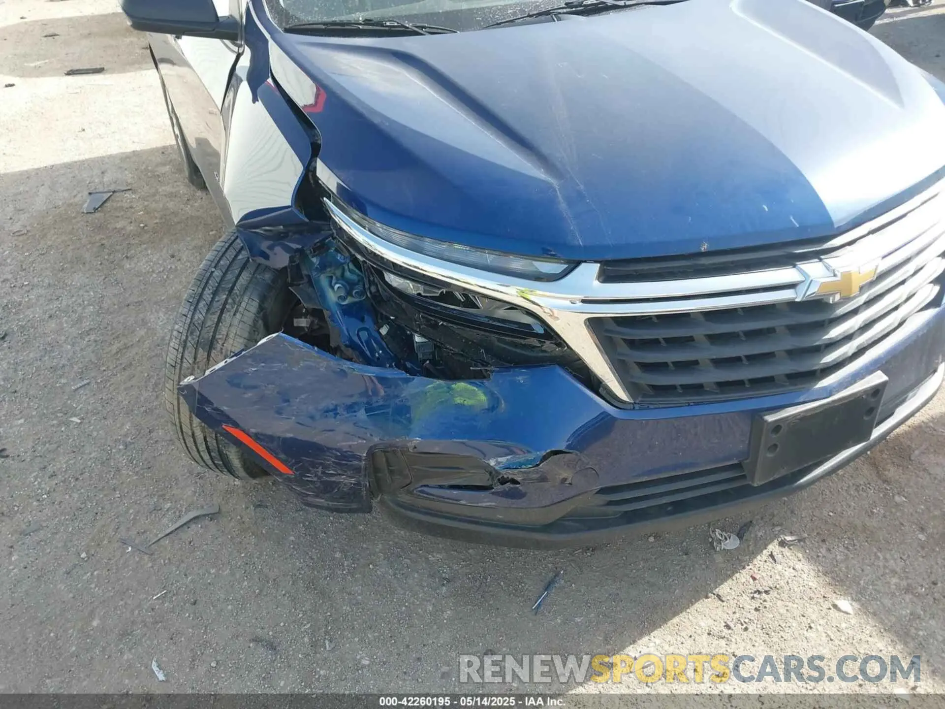 6 fotografías del automóvil dañado 3GNAXHEV8NS245316 CHEVROLET EQUINOX 2022