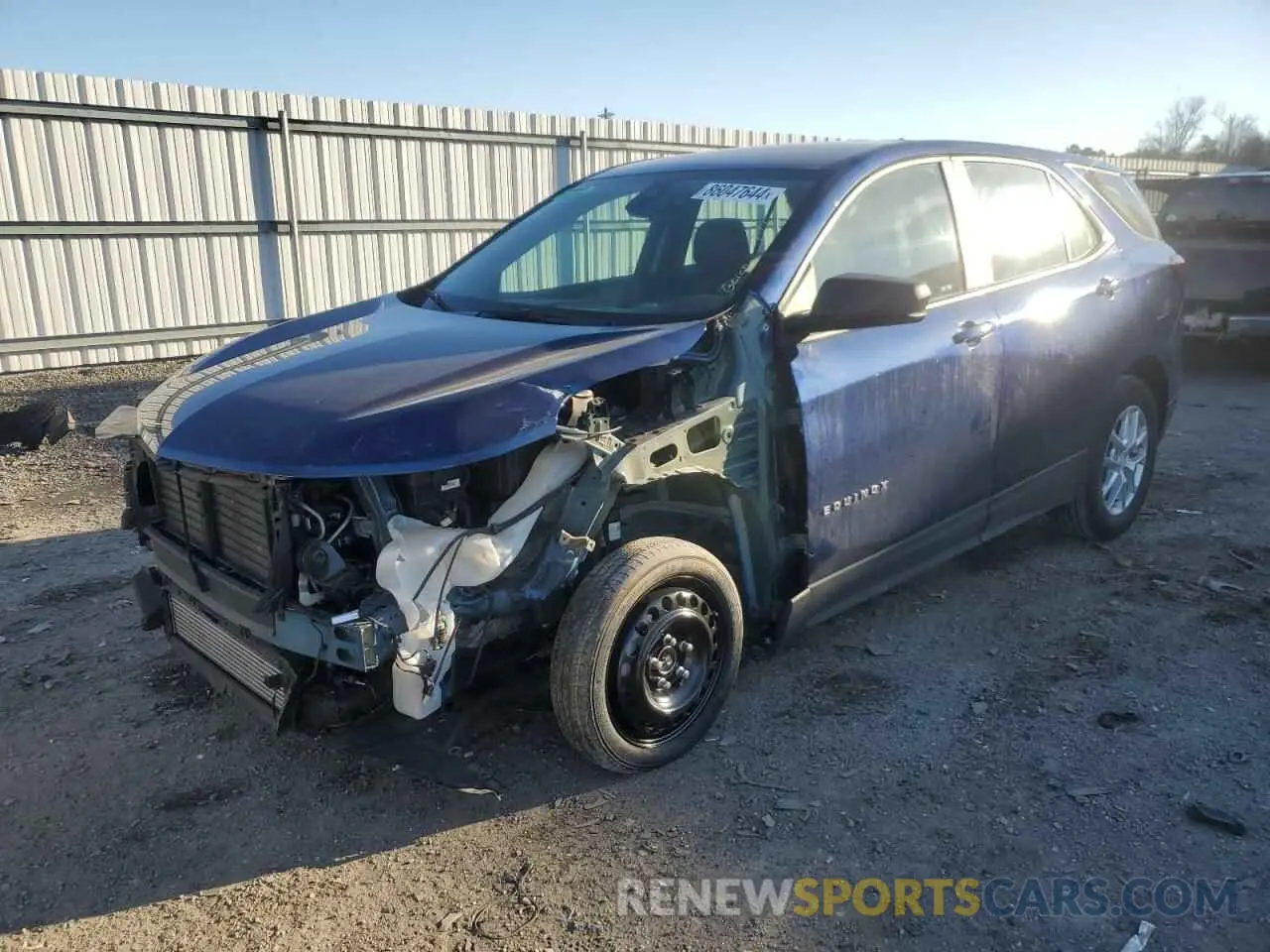 1 fotografías del automóvil dañado 3GNAXHEV9NS105582 CHEVROLET EQUINOX 2022
