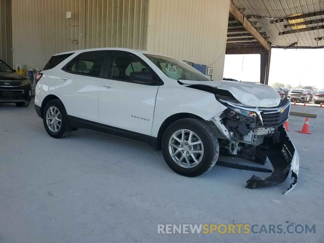 4 fotografías del automóvil dañado 3GNAXHEVXNS237315 CHEVROLET EQUINOX 2022