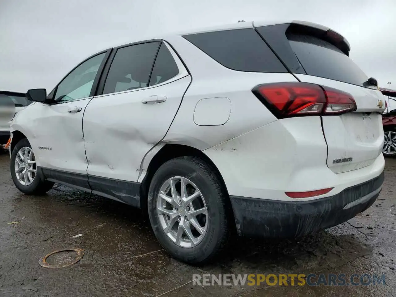 2 fotografías del automóvil dañado 3GNAXJEV1NL106162 CHEVROLET EQUINOX 2022