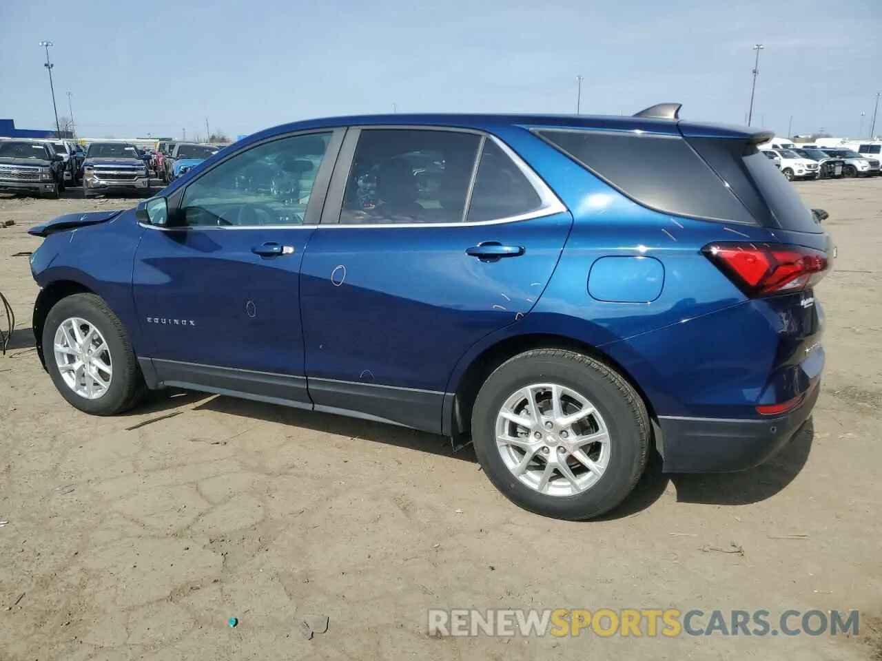 2 fotografías del automóvil dañado 3GNAXJEV8NS158362 CHEVROLET EQUINOX 2022