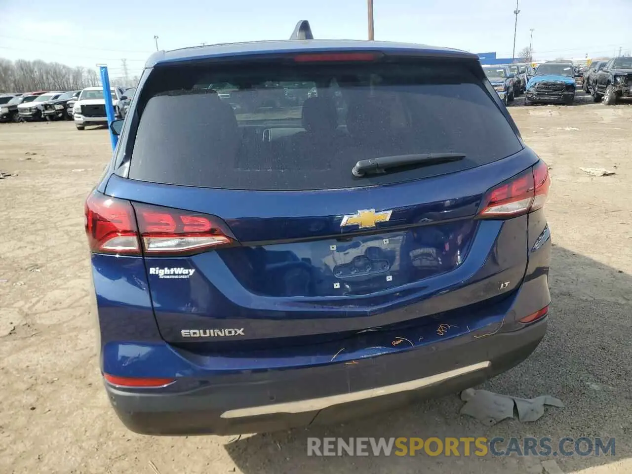 6 fotografías del automóvil dañado 3GNAXJEV8NS158362 CHEVROLET EQUINOX 2022