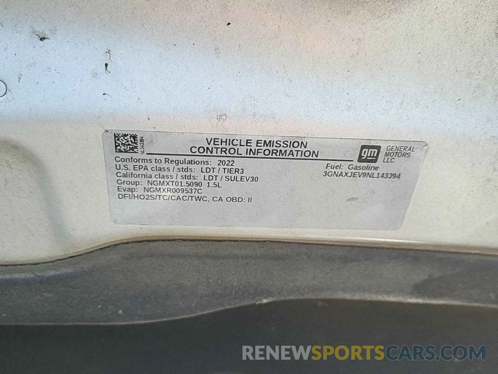 29 fotografías del automóvil dañado 3GNAXJEV9NL143394 CHEVROLET EQUINOX 2022