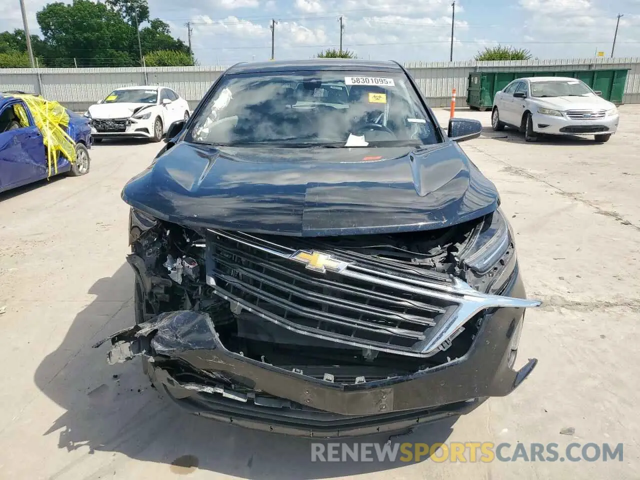 5 fotografías del automóvil dañado 3GNAXKEV0NL223012 CHEVROLET EQUINOX 2022