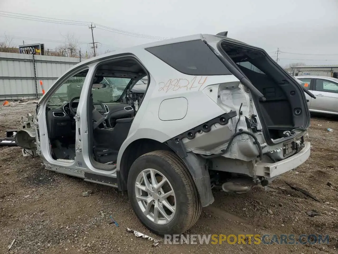 2 fotografías del automóvil dañado 3GNAXKEV0NL237962 CHEVROLET EQUINOX 2022
