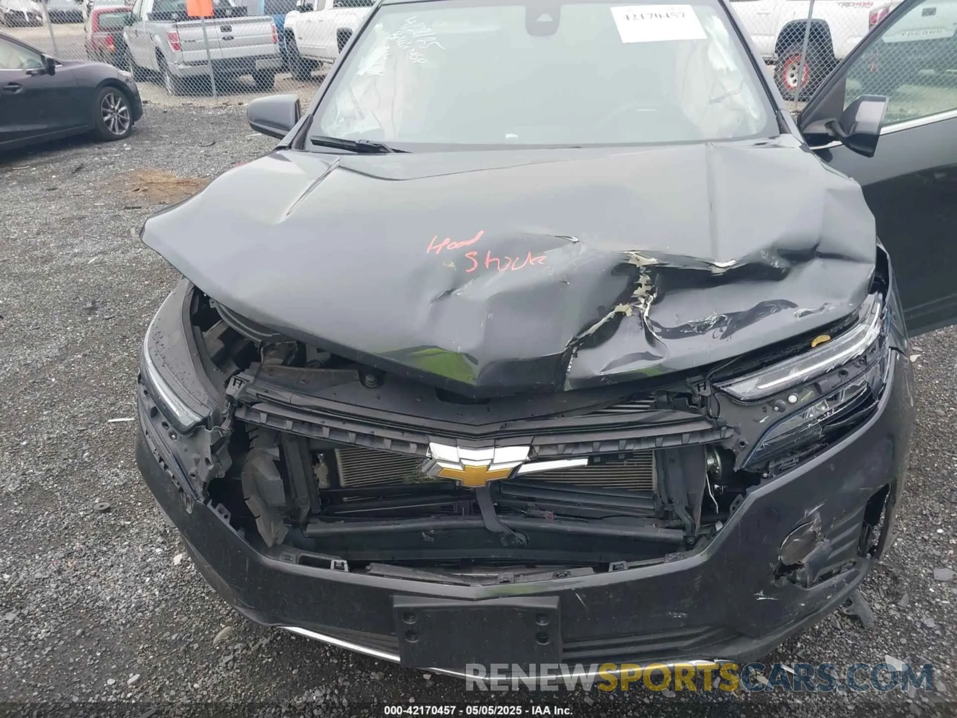 10 fotografías del automóvil dañado 3GNAXKEV0NS100297 CHEVROLET EQUINOX 2022