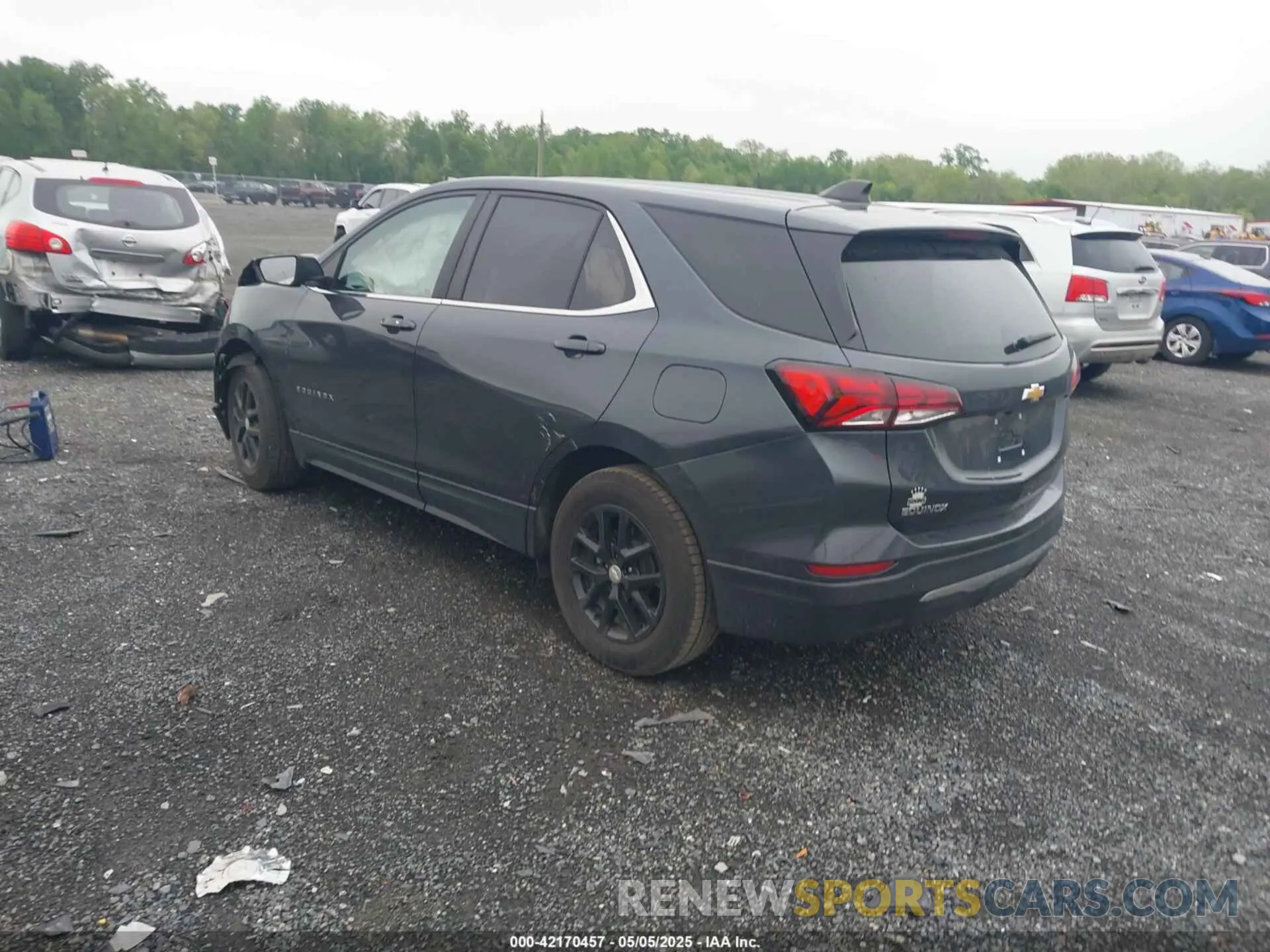 3 fotografías del automóvil dañado 3GNAXKEV0NS100297 CHEVROLET EQUINOX 2022