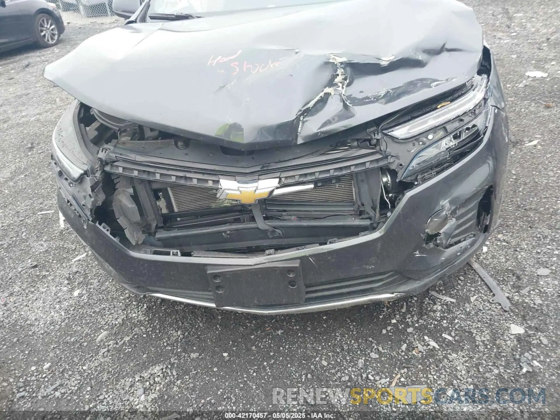 6 fotografías del automóvil dañado 3GNAXKEV0NS100297 CHEVROLET EQUINOX 2022