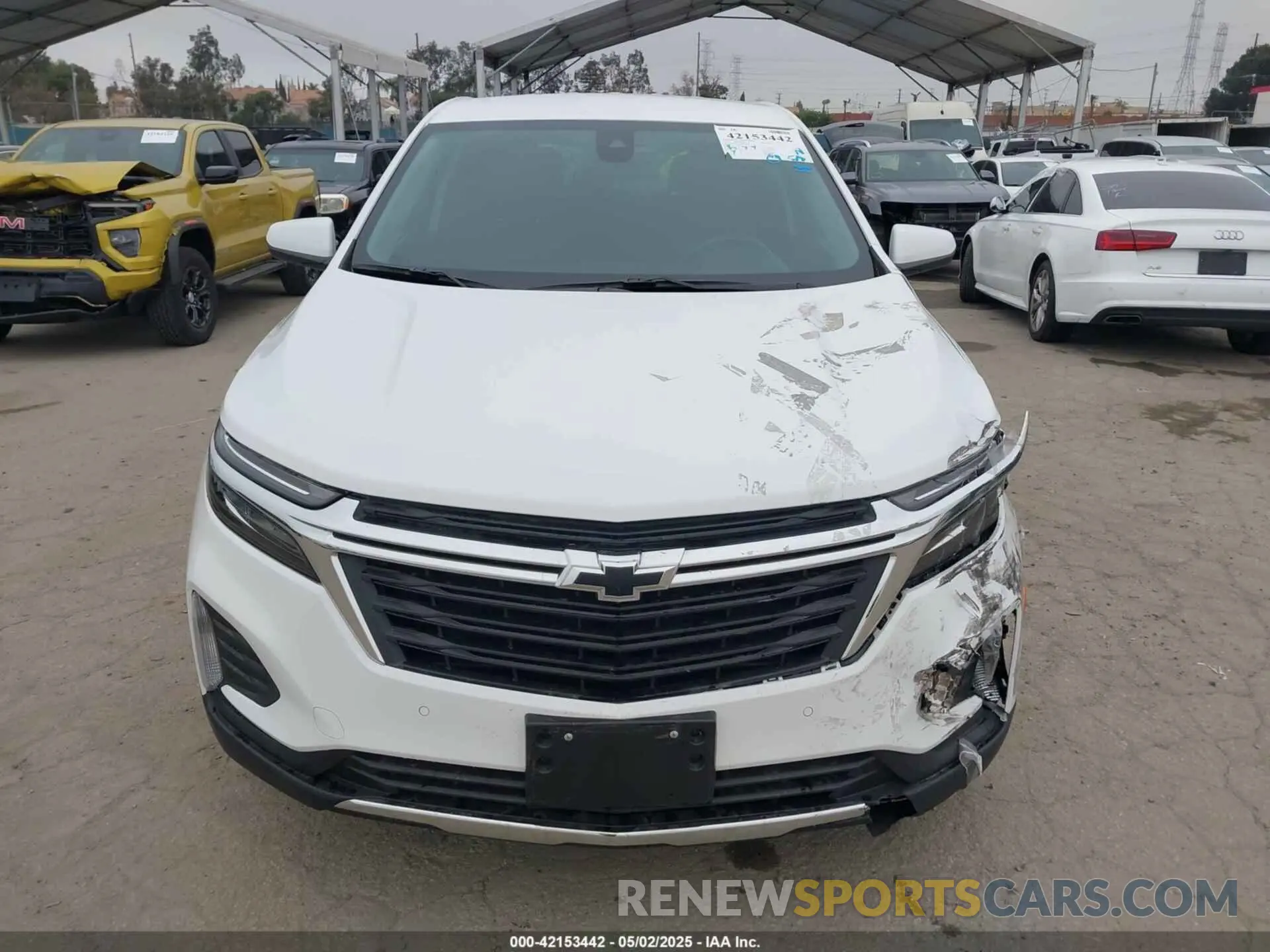12 fotografías del automóvil dañado 3GNAXKEV1NL112856 CHEVROLET EQUINOX 2022