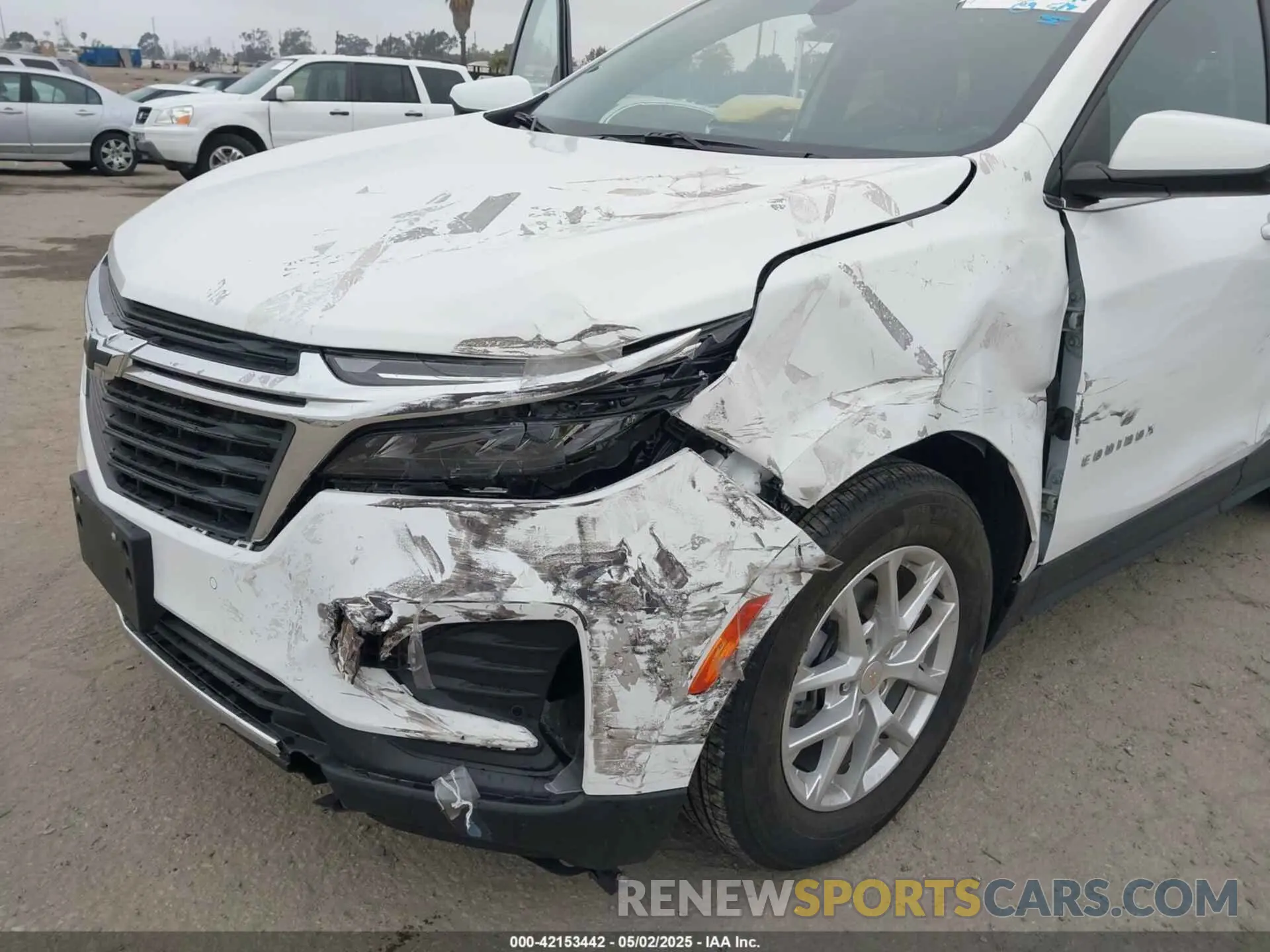 6 fotografías del automóvil dañado 3GNAXKEV1NL112856 CHEVROLET EQUINOX 2022