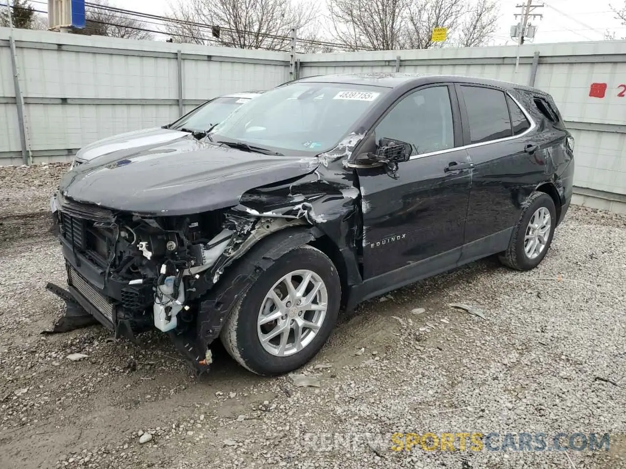 1 fotografías del automóvil dañado 3GNAXKEV1NL123002 CHEVROLET EQUINOX 2022