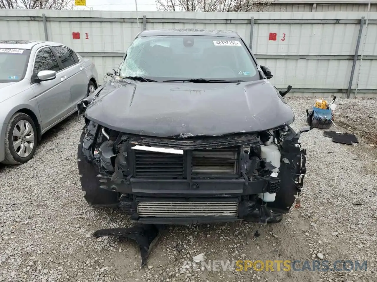 5 fotografías del automóvil dañado 3GNAXKEV1NL123002 CHEVROLET EQUINOX 2022