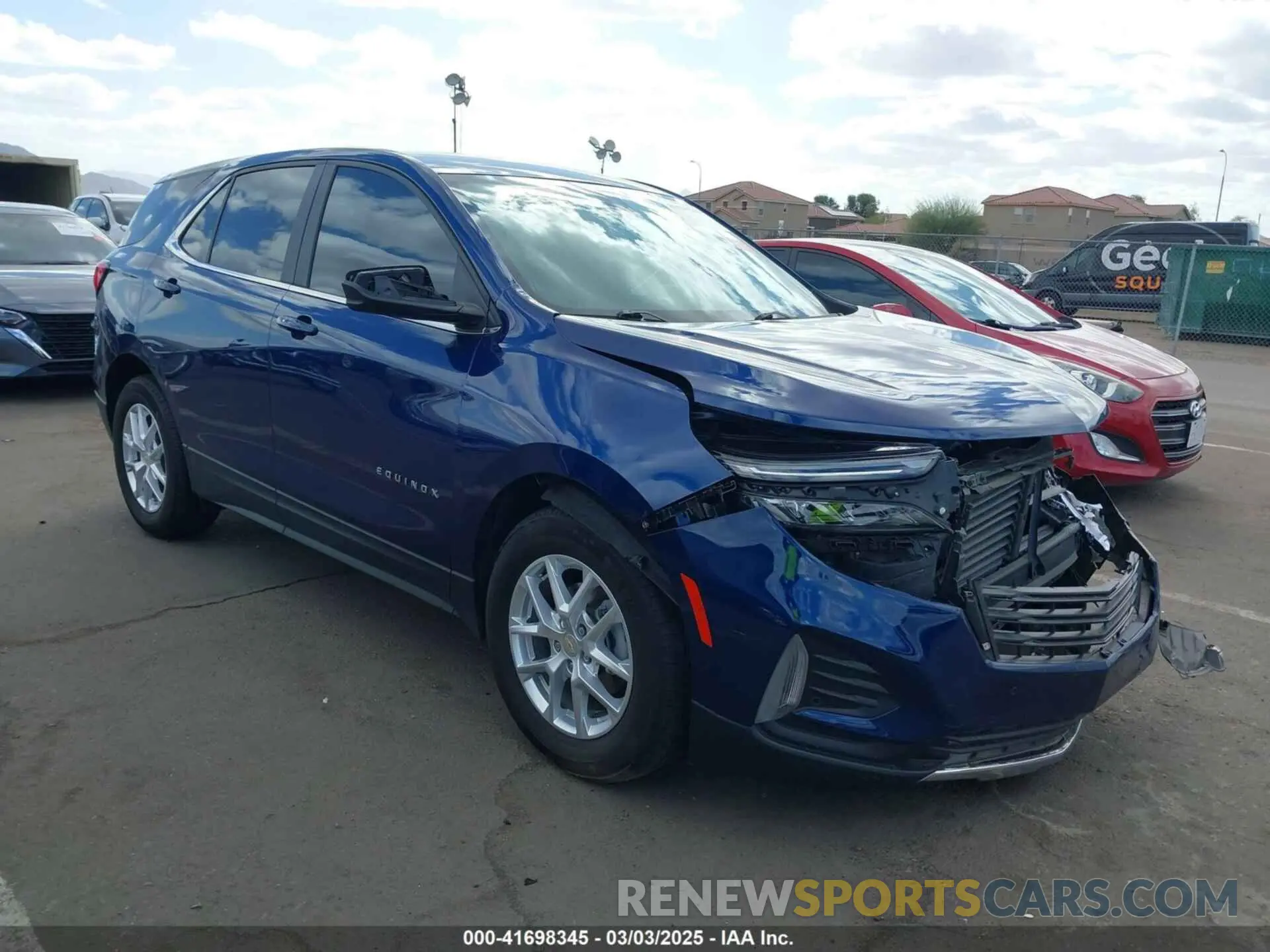 1 fotografías del automóvil dañado 3GNAXKEV3NL117010 CHEVROLET EQUINOX 2022