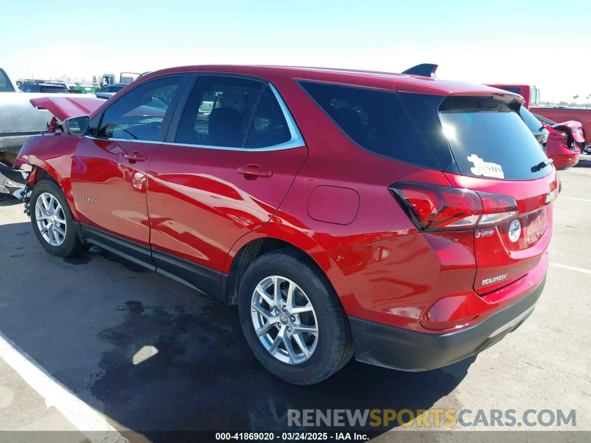 3 fotografías del automóvil dañado 3GNAXKEV3NL212053 CHEVROLET EQUINOX 2022