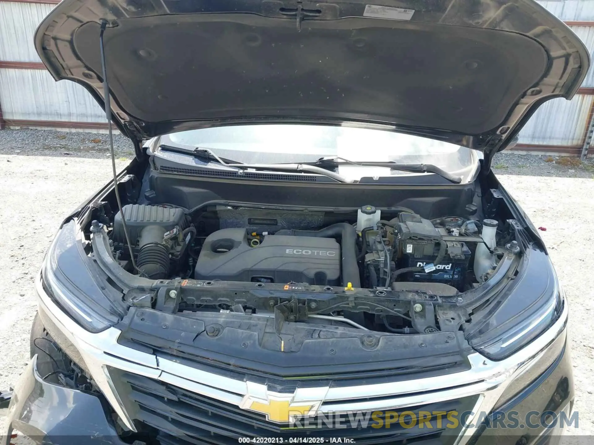 10 fotografías del automóvil dañado 3GNAXKEV3NL281177 CHEVROLET EQUINOX 2022
