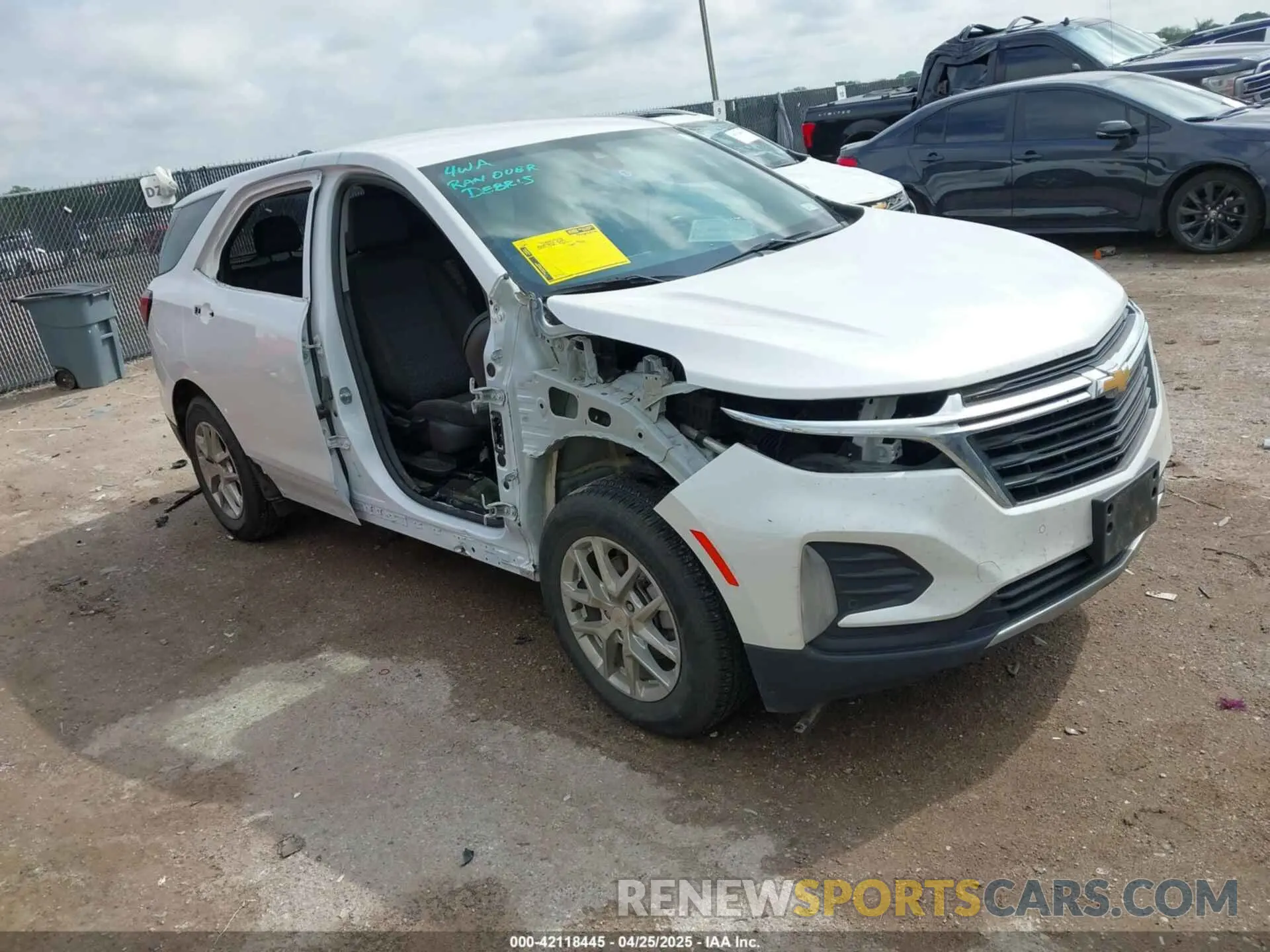 1 fotografías del automóvil dañado 3GNAXKEV3NL298187 CHEVROLET EQUINOX 2022