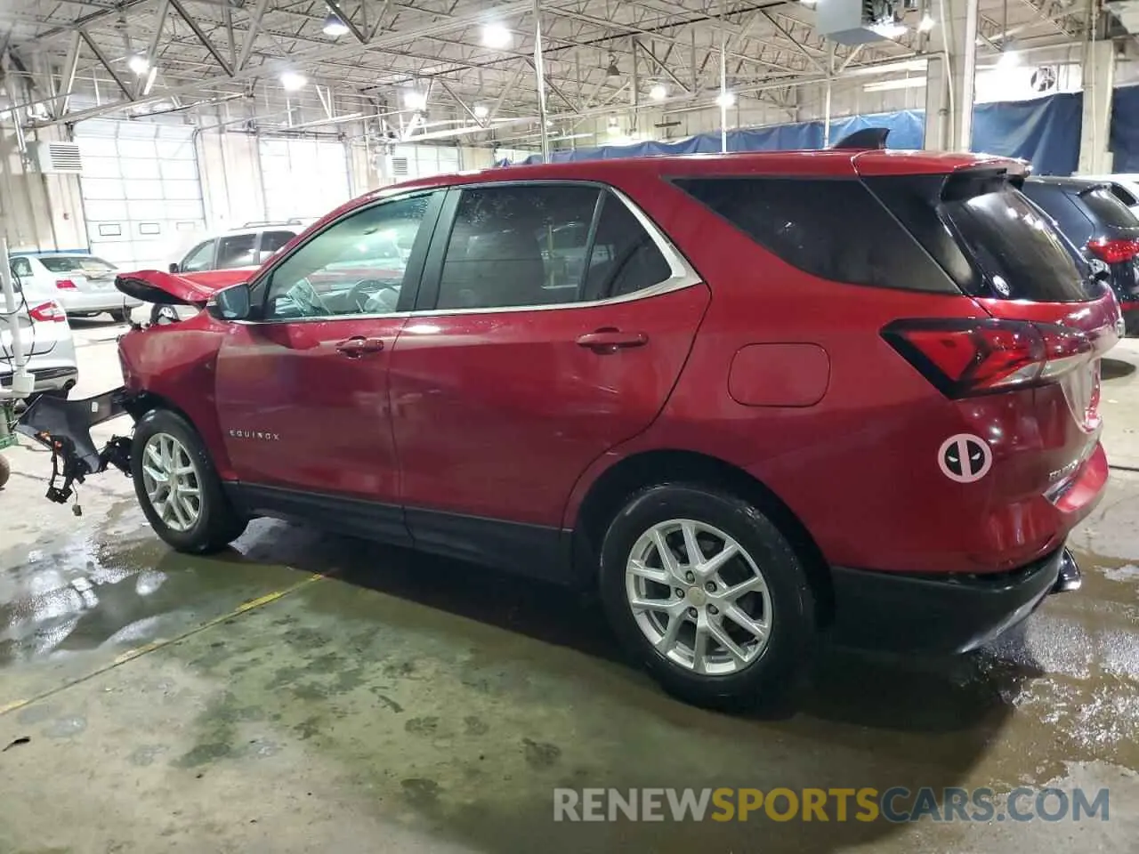 2 fotografías del automóvil dañado 3GNAXKEV4NL157628 CHEVROLET EQUINOX 2022