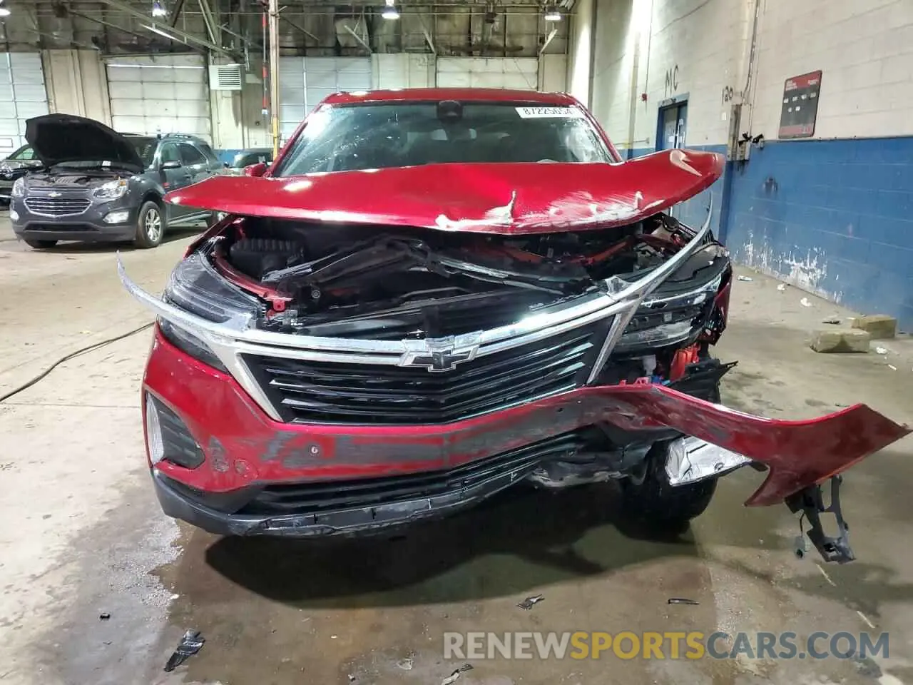 5 fotografías del automóvil dañado 3GNAXKEV4NL157628 CHEVROLET EQUINOX 2022