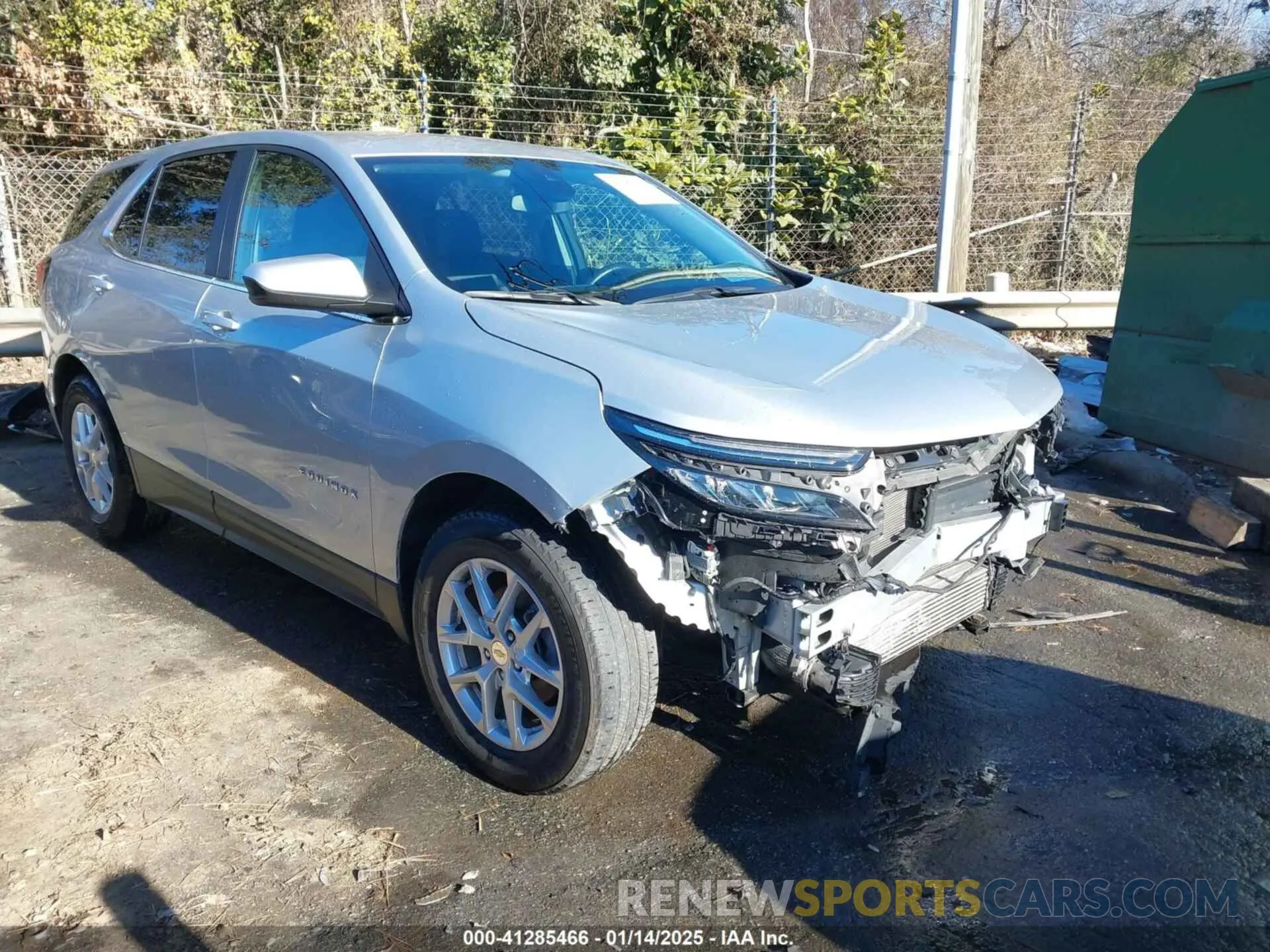 1 fotografías del automóvil dañado 3GNAXKEV4NL234627 CHEVROLET EQUINOX 2022