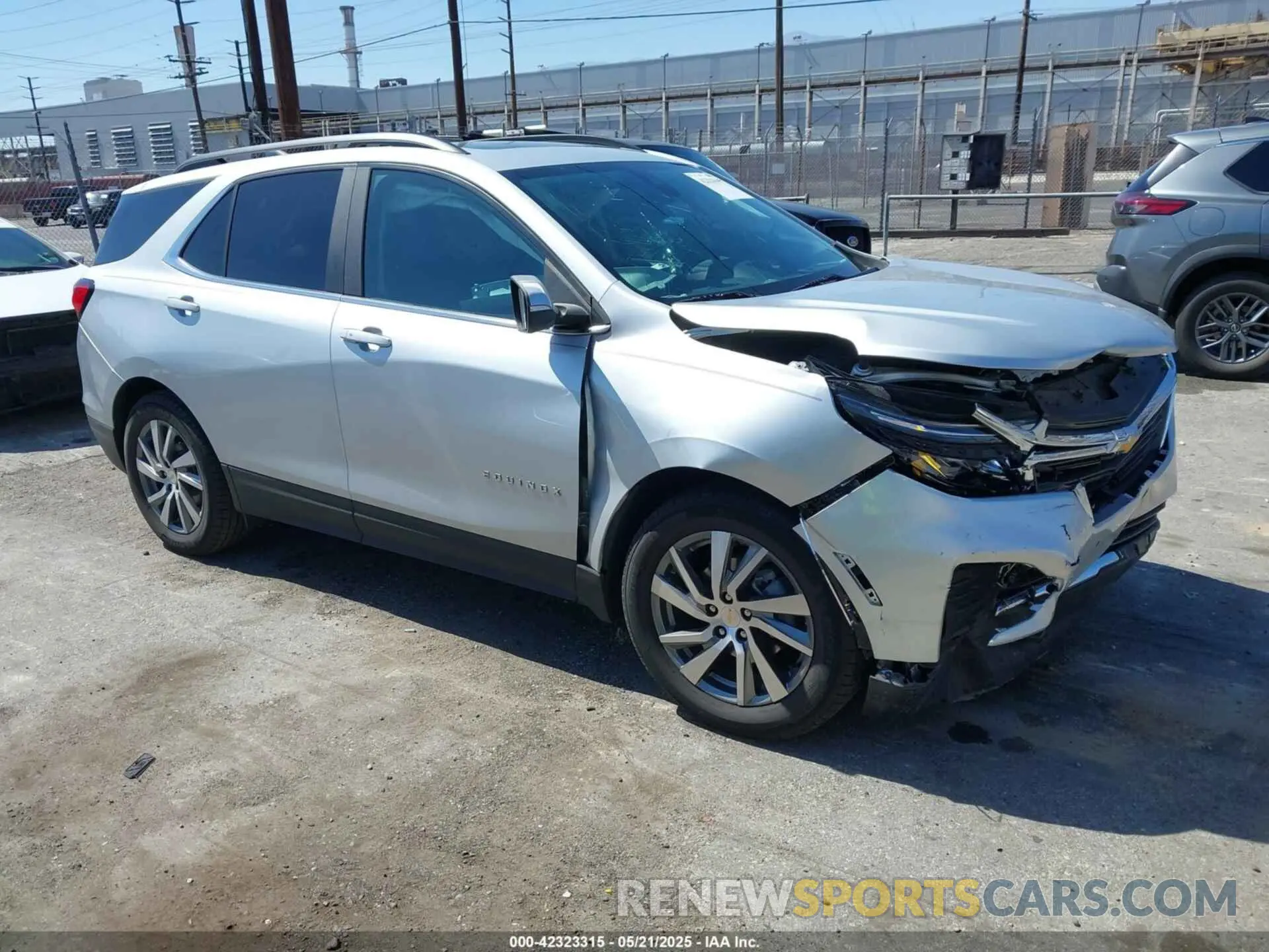 1 fotografías del automóvil dañado 3GNAXKEV4NL262654 CHEVROLET EQUINOX 2022