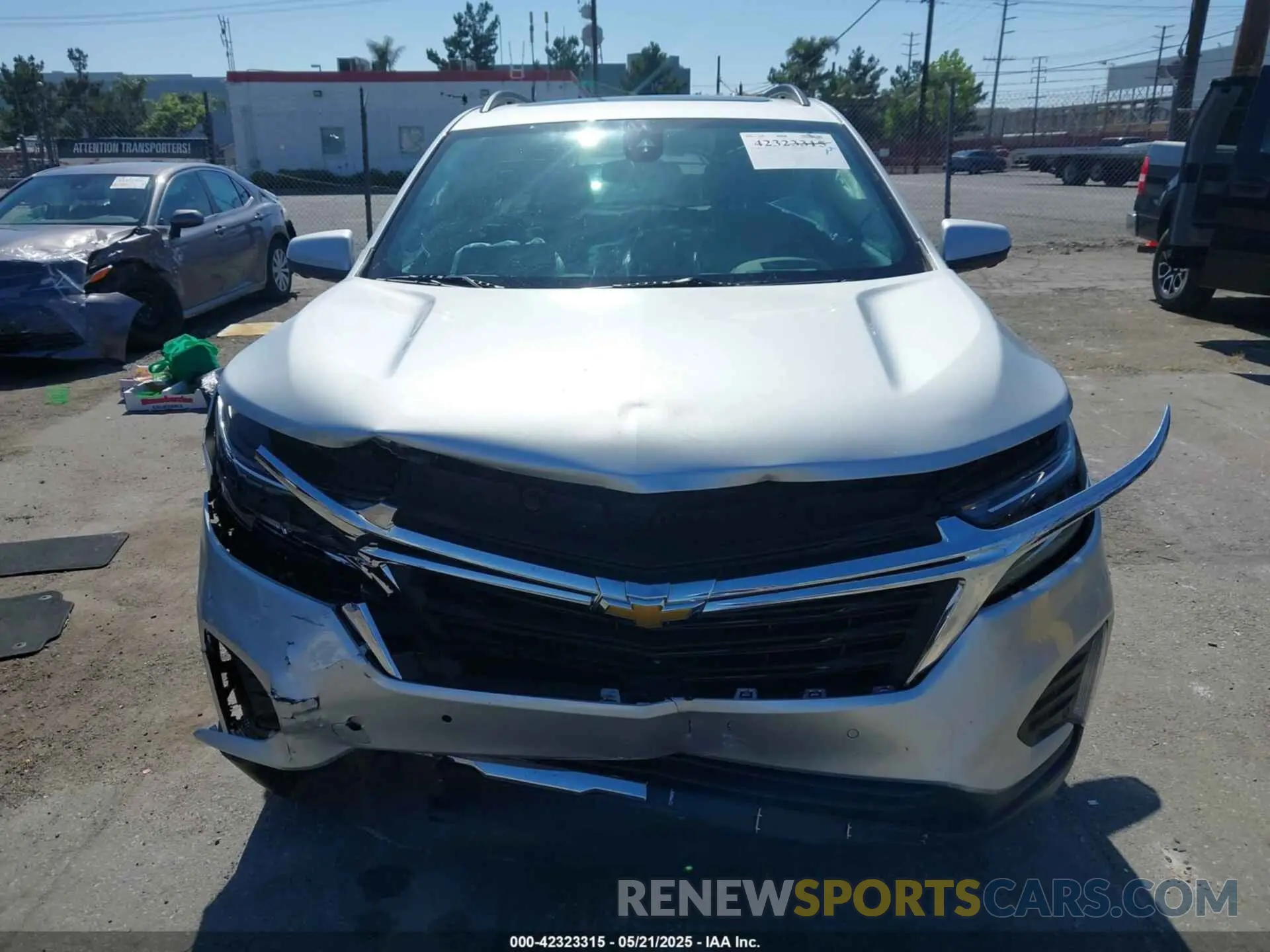 6 fotografías del automóvil dañado 3GNAXKEV4NL262654 CHEVROLET EQUINOX 2022