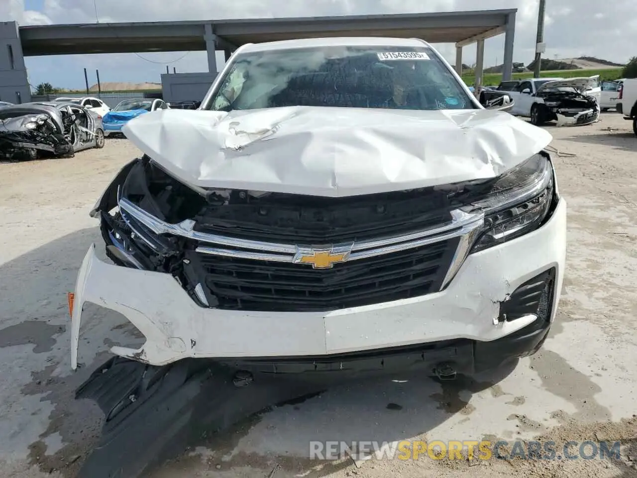 5 fotografías del automóvil dañado 3GNAXKEV5NL205136 CHEVROLET EQUINOX 2022