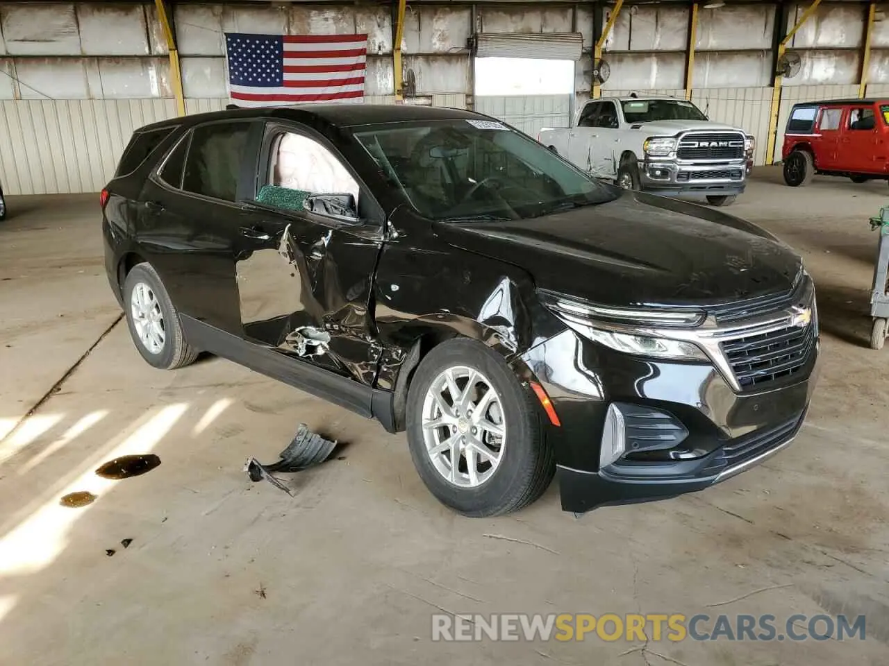 4 fotografías del automóvil dañado 3GNAXKEV6NL306055 CHEVROLET EQUINOX 2022