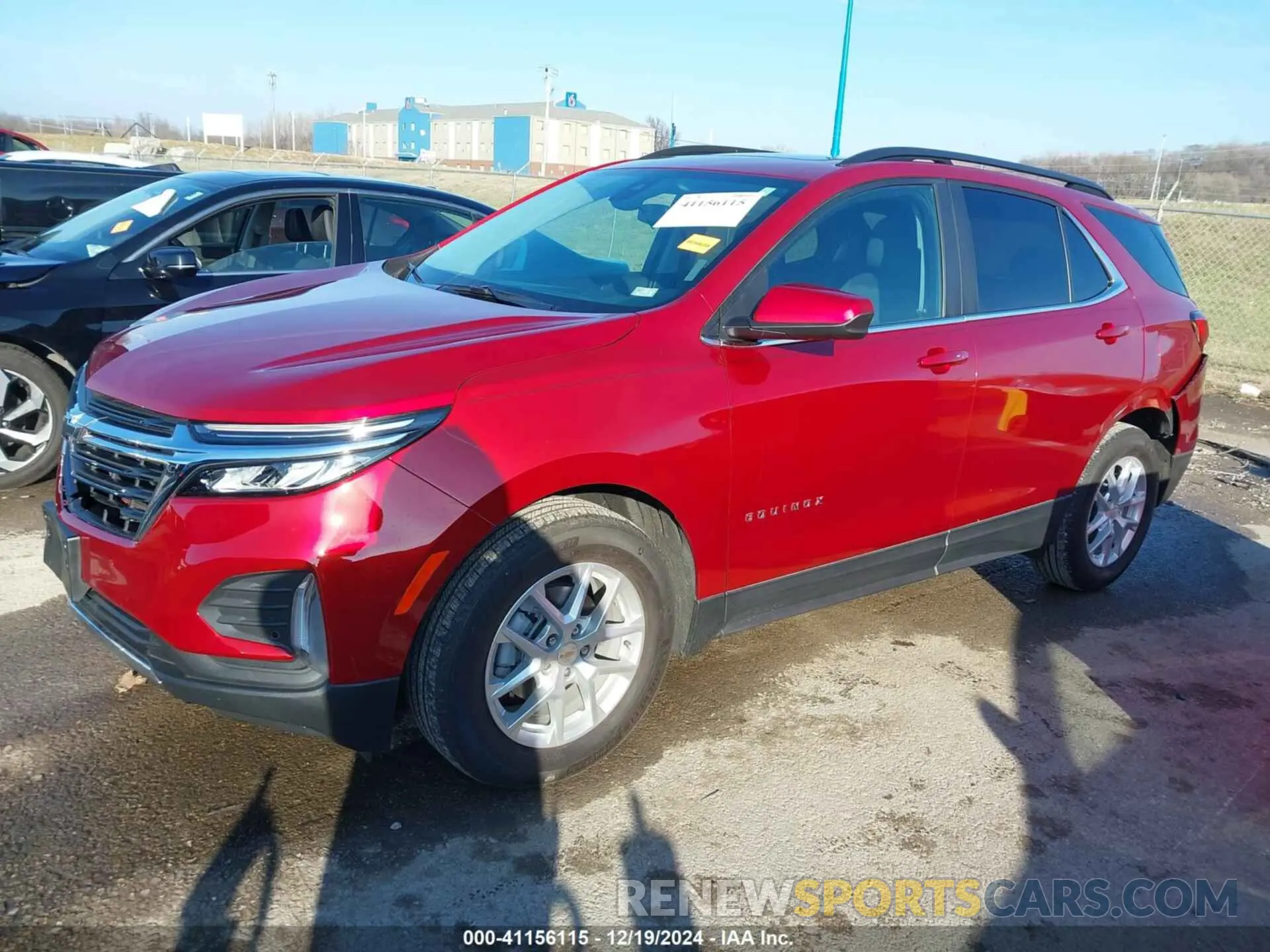 2 fotografías del automóvil dañado 3GNAXKEV7NL163293 CHEVROLET EQUINOX 2022