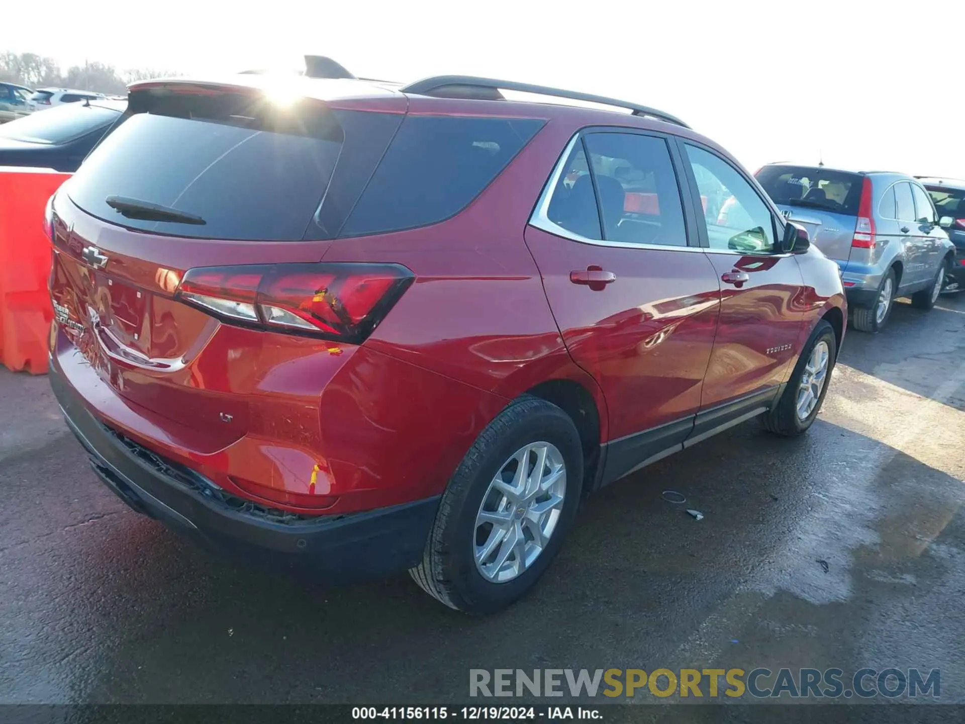 4 fotografías del automóvil dañado 3GNAXKEV7NL163293 CHEVROLET EQUINOX 2022