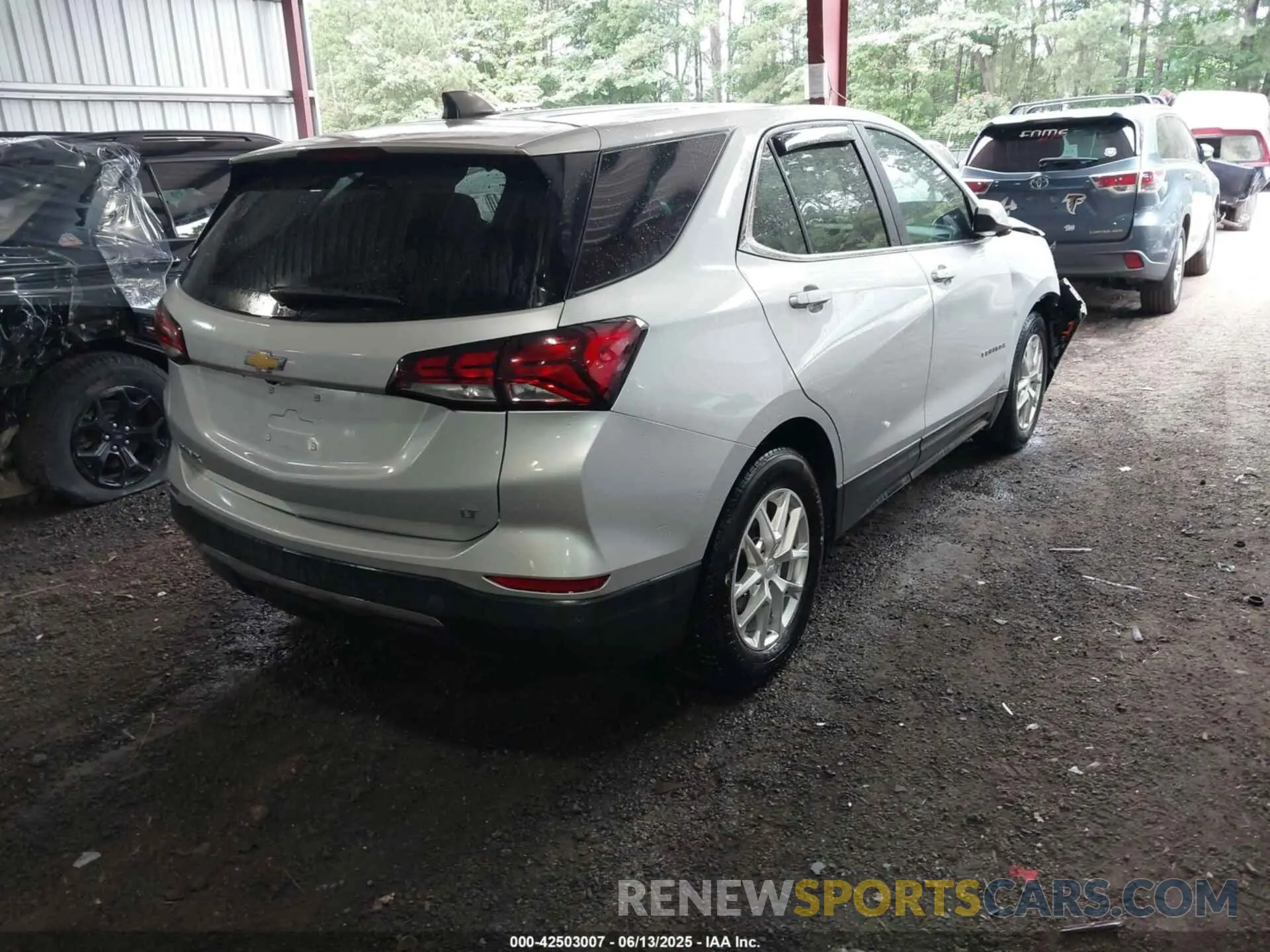 4 fotografías del automóvil dañado 3GNAXKEV7NL211312 CHEVROLET EQUINOX 2022