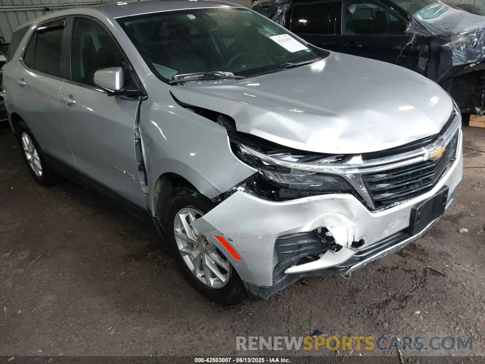 6 fotografías del automóvil dañado 3GNAXKEV7NL211312 CHEVROLET EQUINOX 2022