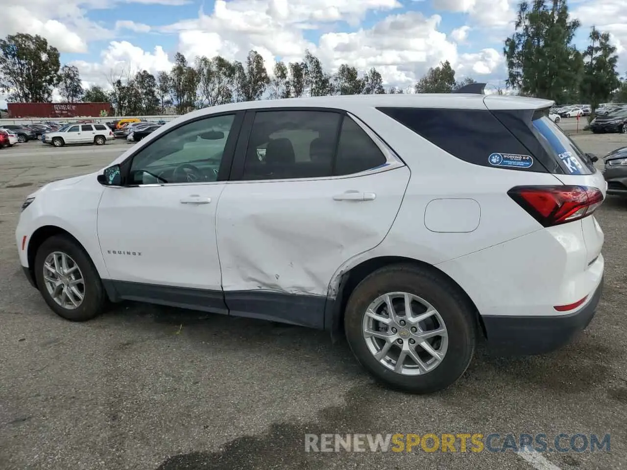 2 fotografías del automóvil dañado 3GNAXKEV8NL195184 CHEVROLET EQUINOX 2022