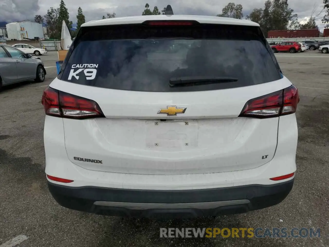 6 fotografías del automóvil dañado 3GNAXKEV8NL195184 CHEVROLET EQUINOX 2022
